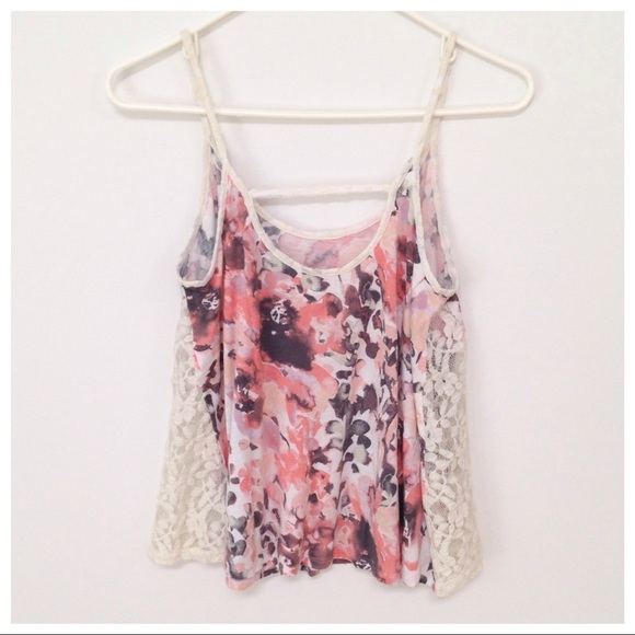 UO Kimchi Blue flowy floral cami with lace - 4xHP - Picture 2 of 2